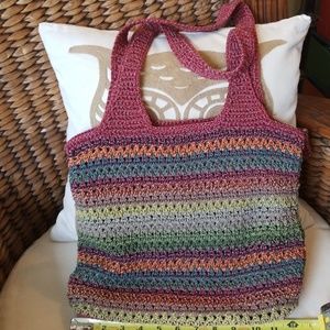 The Sak purse multi color woven.